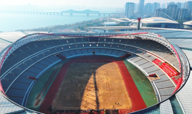 南昌国体中心“焕新”迎接赣超新赛季